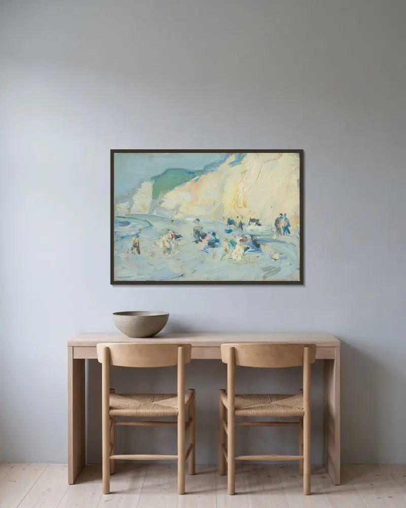 Berneval, Frankreich von Samuel John Peploe gerahmt an einer Wand
