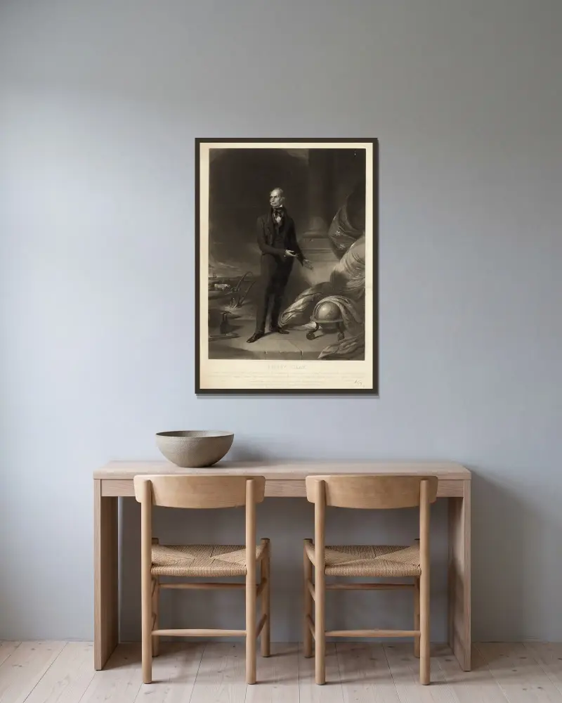 Henry Clay von John Sartain gerahmt an einer Wand