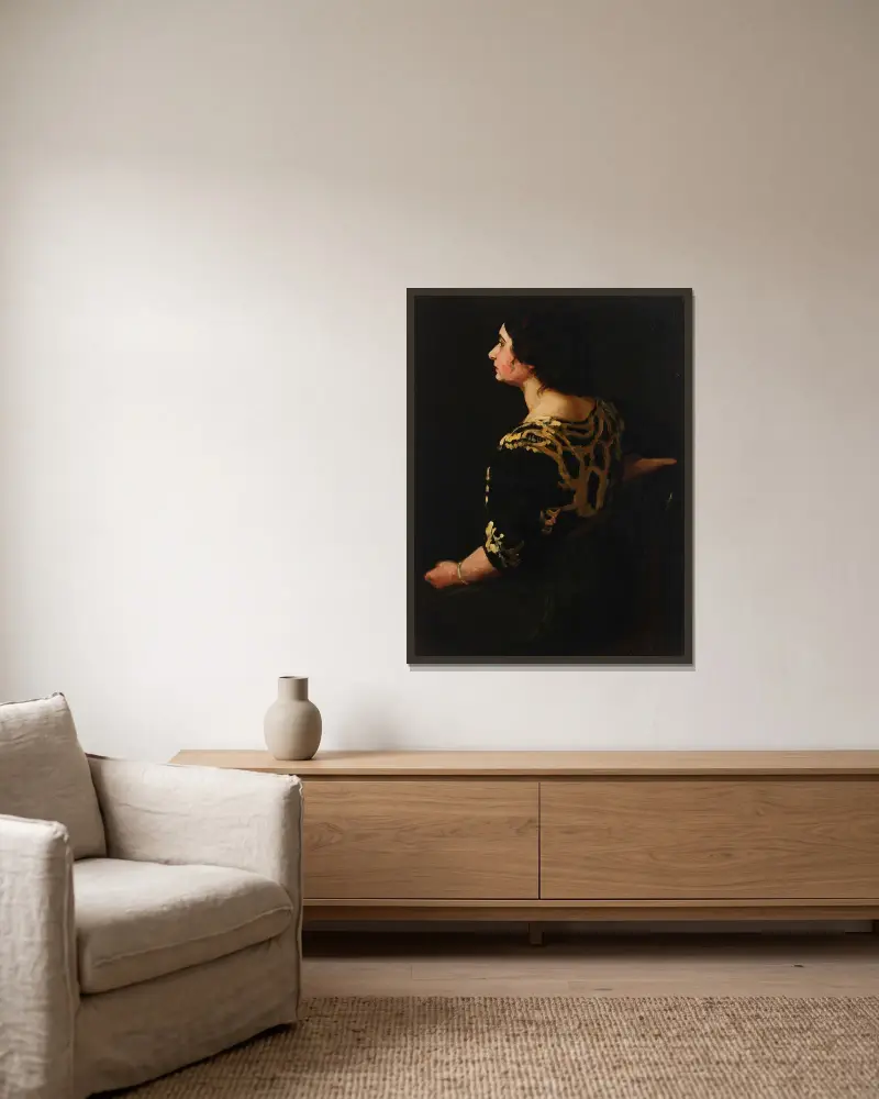 Stein, profil, John Sloan w ramie na ścianie