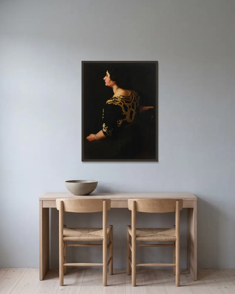 Stein, profil, John Sloan w ramie na ścianie