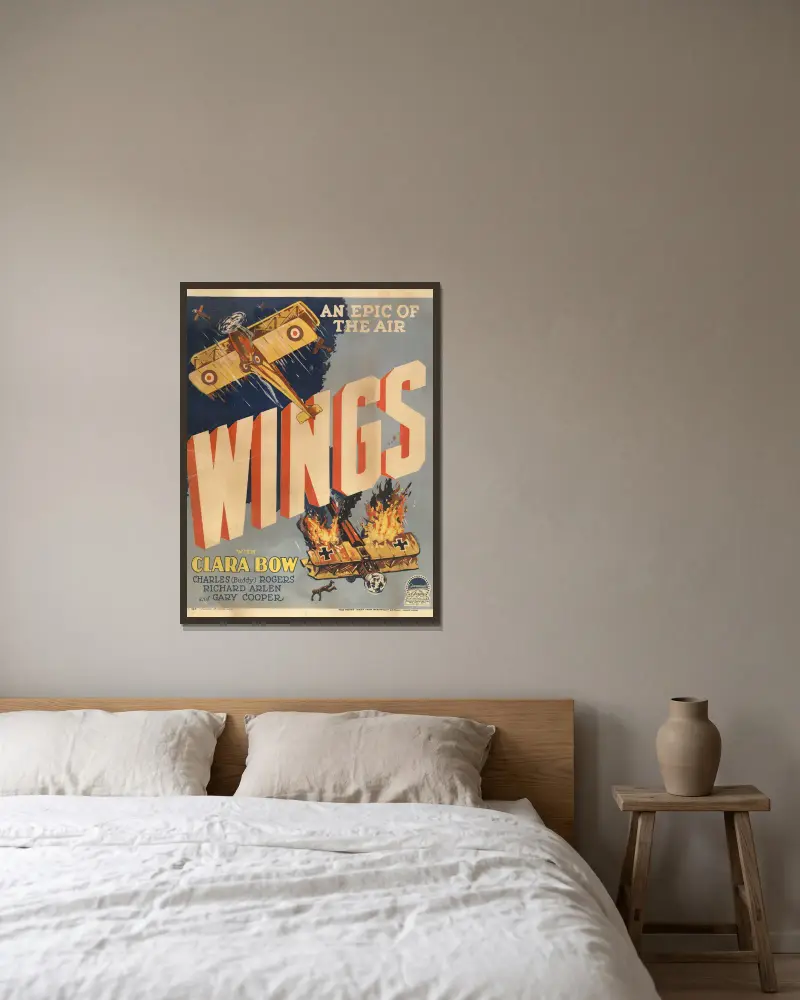 Wings av John Sloan inramad på en vägg