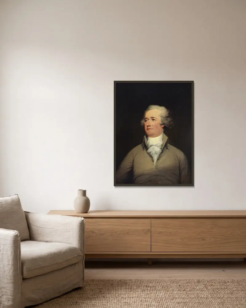 Alexander Hamilton, 1792, John Trumbull v rámu na stěně