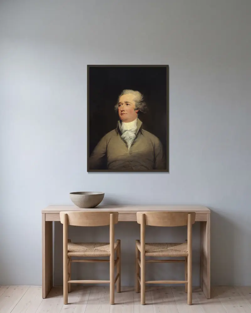 Alexander Hamilton, 1792, John Trumbull v rámu na stěně