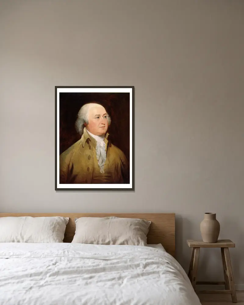 John Adams, John Trumbull w ramie na ścianie