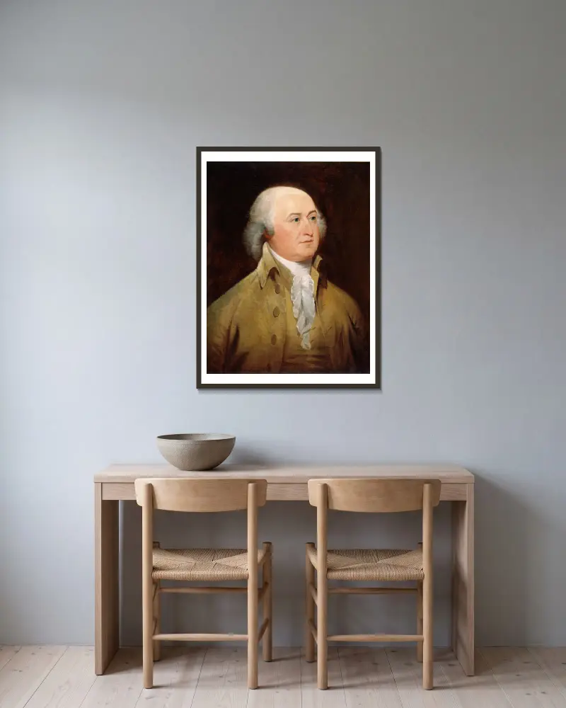John Adams, John Trumbull w ramie na ścianie