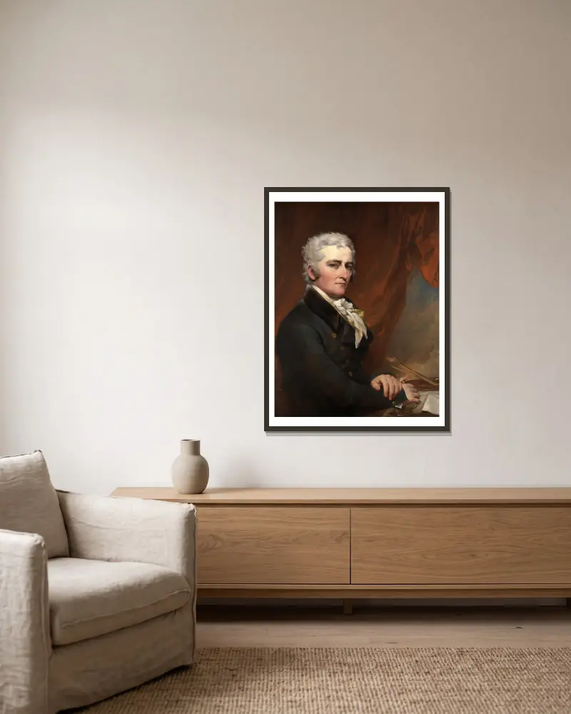 Self-Portrait av John Trumbull inramad på en vägg