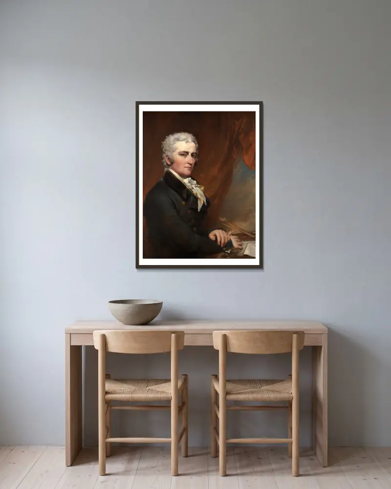 Self-Portrait av John Trumbull inramad på en vägg