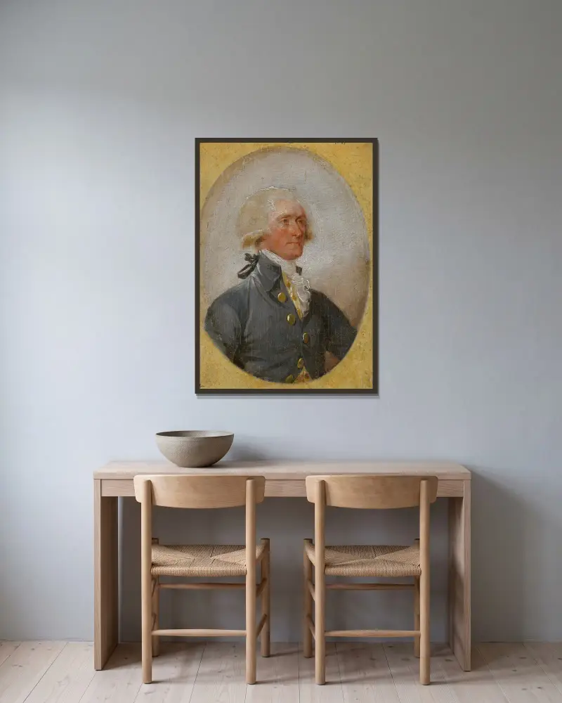 Thomas Jefferson, John Trumbull w ramie na ścianie