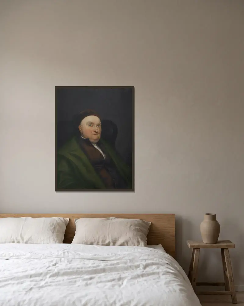 Elias Boudinot av John Vanderlyn inramad på en vägg