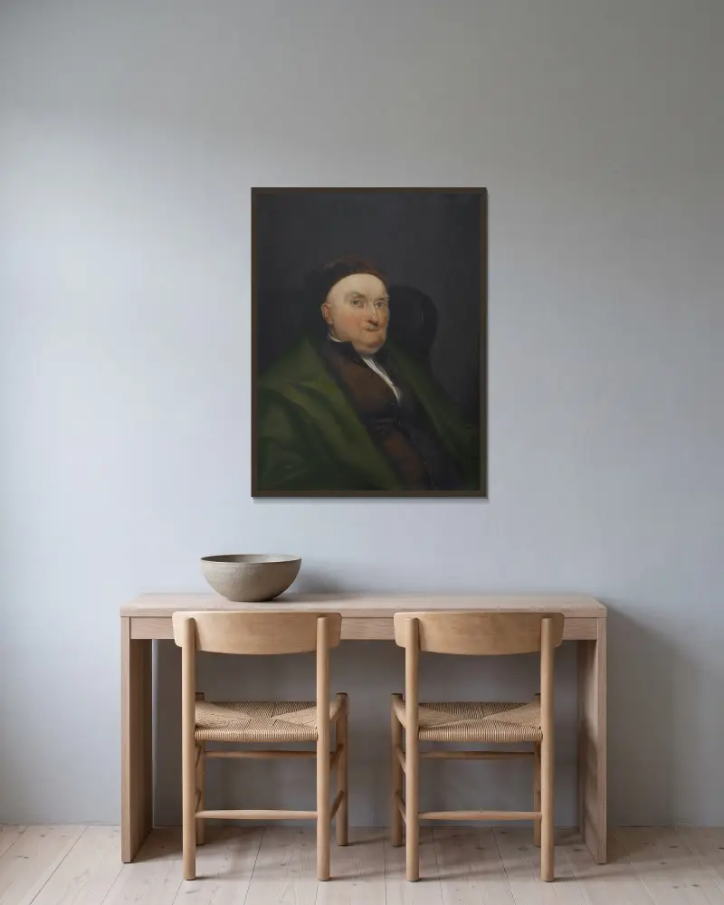 Elias Boudinot av John Vanderlyn inramad på en vägg