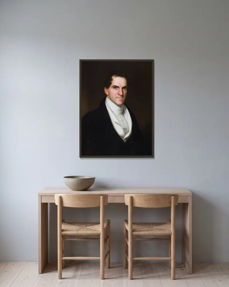 Henry Vanderlyn av John Vanderlyn inramad på en vägg