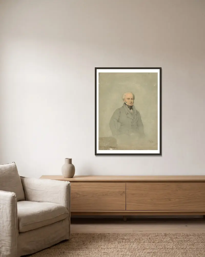 Porträt von Martin van Buren von John Vanderlyn gerahmt an einer Wand
