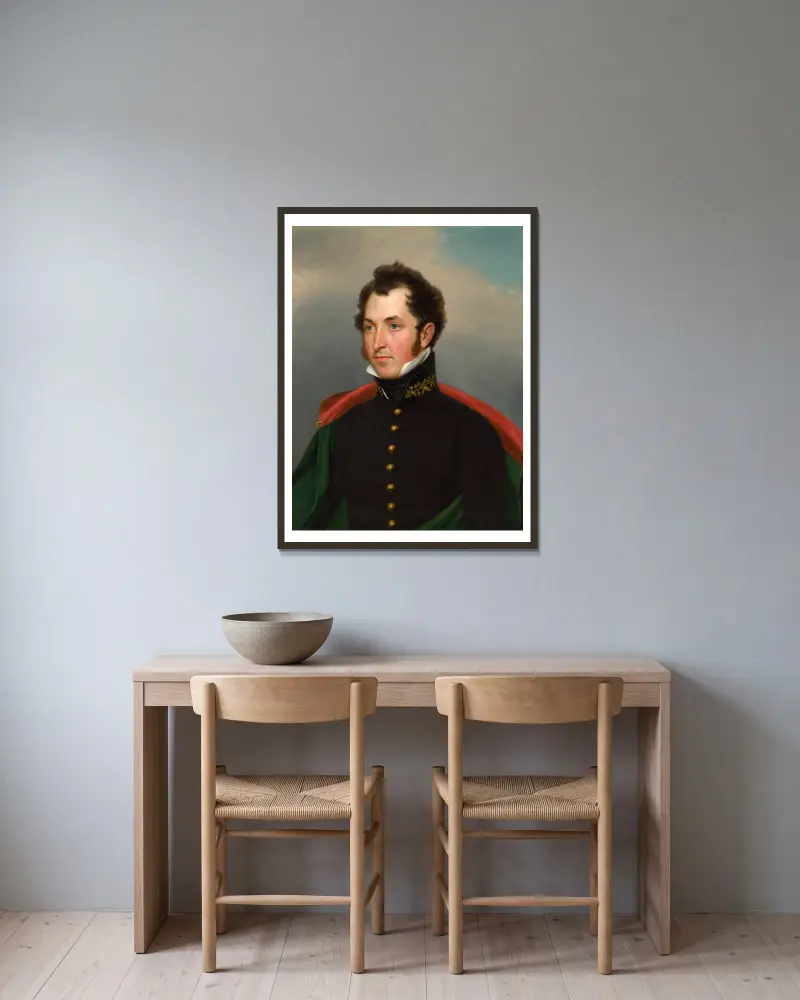 Samuel Ringgold av John Vanderlyn inramad på en vägg