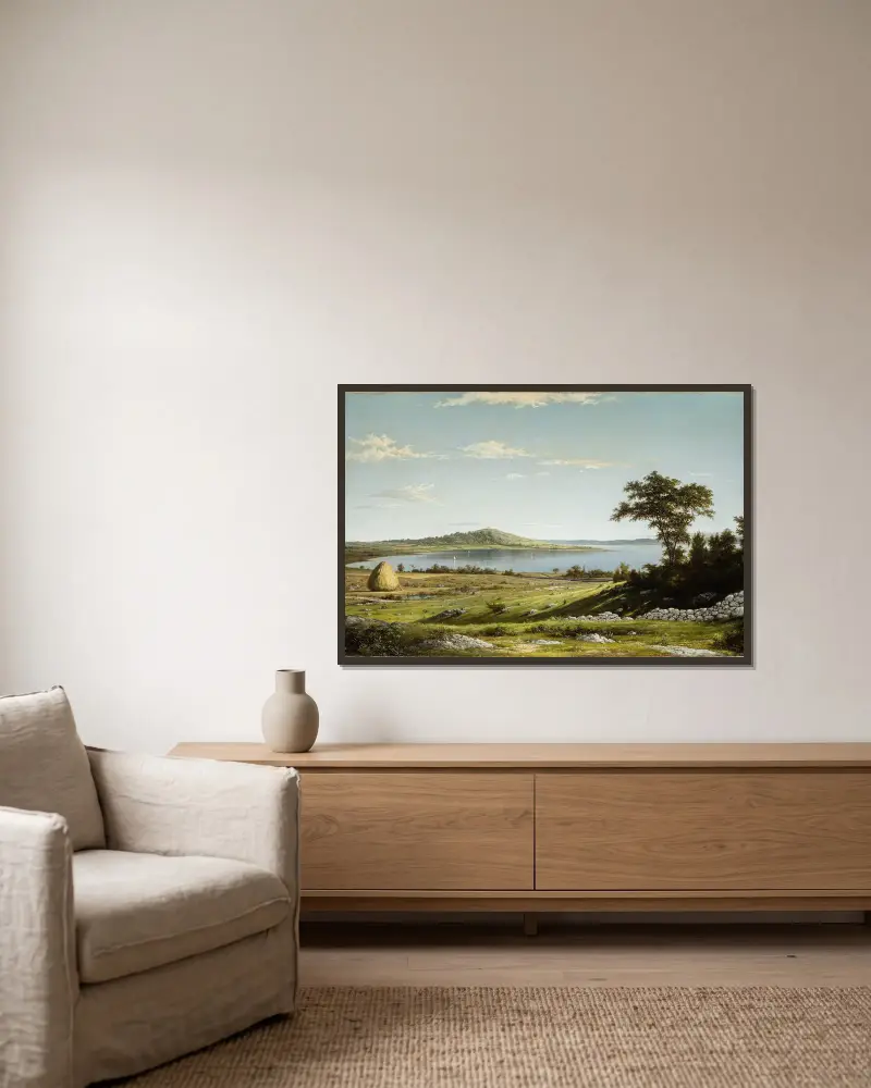 Wybrzeże Rhode Island, Martin Johnson Heade w ramie na ścianie