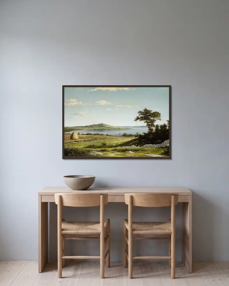 Wybrzeże Rhode Island, Martin Johnson Heade w ramie na ścianie