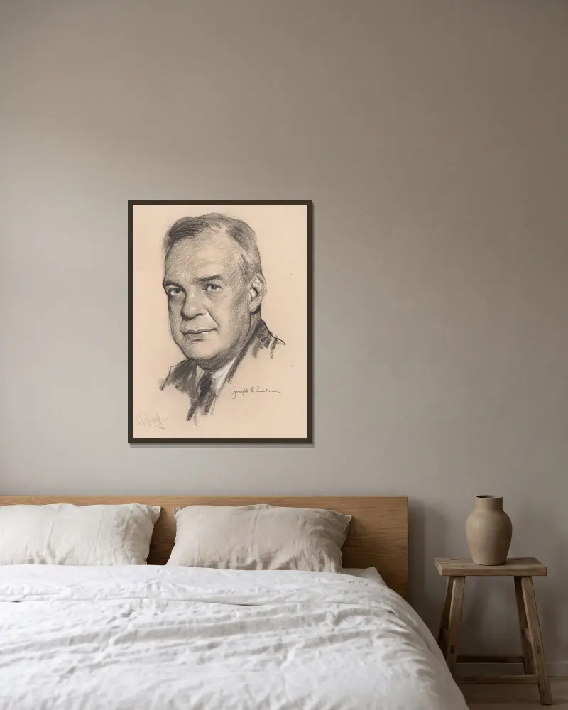 Joseph Bartlett Eastman von Samuel Johnson Woolf gerahmt an einer Wand