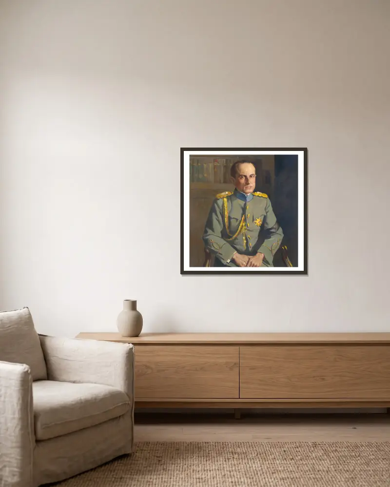 Prinz Paul von Jugoslawien von Samuel Johnson Woolf gerahmt an einer Wand