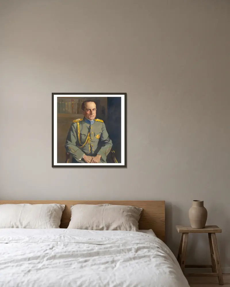 Prinz Paul von Jugoslawien von Samuel Johnson Woolf gerahmt an einer Wand