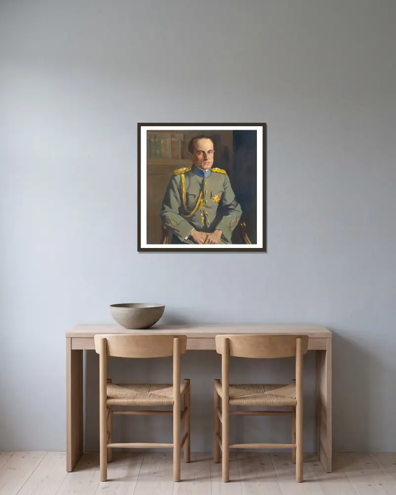 Prinz Paul von Jugoslawien von Samuel Johnson Woolf gerahmt an einer Wand