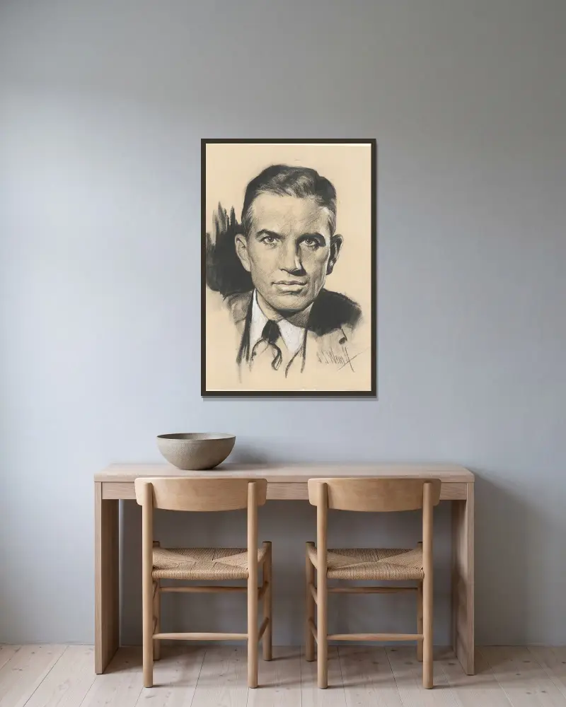 Rexford Guy Tugwell von Samuel Johnson Woolf gerahmt an einer Wand