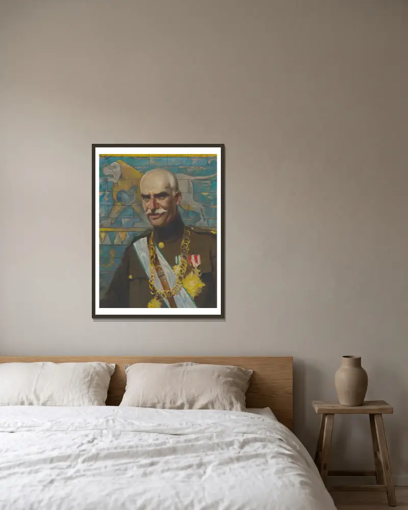 Reza Shah Pahlavi, Samuel Johnson Woolf v rámu na stěně