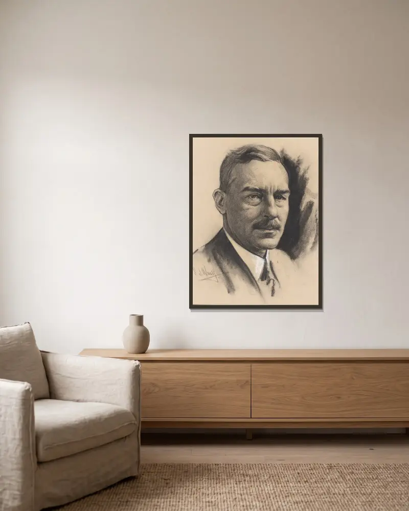 Sir Ronald Charles Lindsay, 1930 – Nr. 1 von Samuel Johnson Woolf gerahmt an einer Wand
