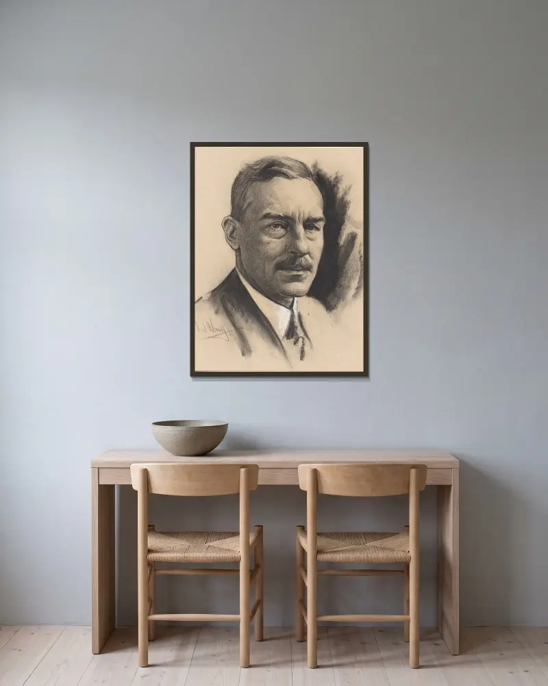 Sir Ronald Charles Lindsay, 1930 – Nr. 1 von Samuel Johnson Woolf gerahmt an einer Wand