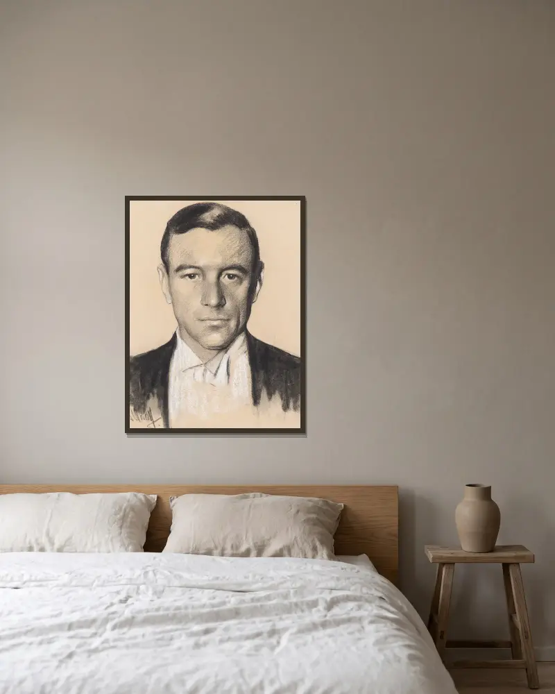 William Curtis Bok von Samuel Johnson Woolf gerahmt an einer Wand