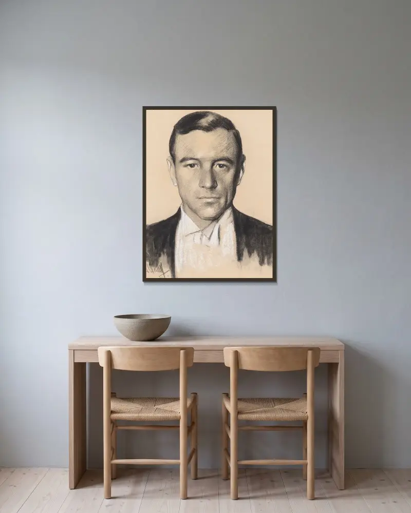 William Curtis Bok von Samuel Johnson Woolf gerahmt an einer Wand