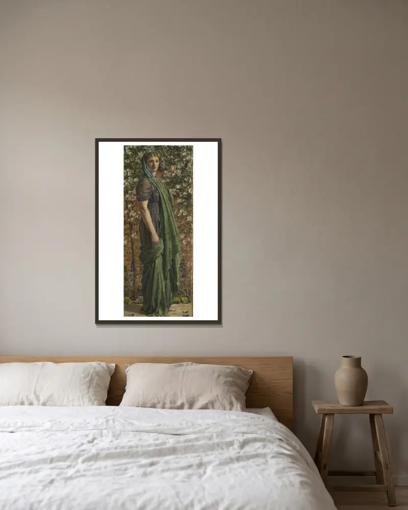 Ein Blumenausflug von Albert Joseph Moore gerahmt an einer Wand