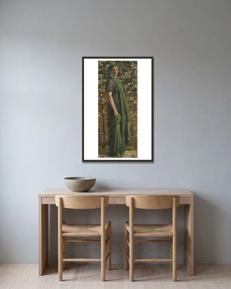 Ein Blumenausflug von Albert Joseph Moore gerahmt an einer Wand