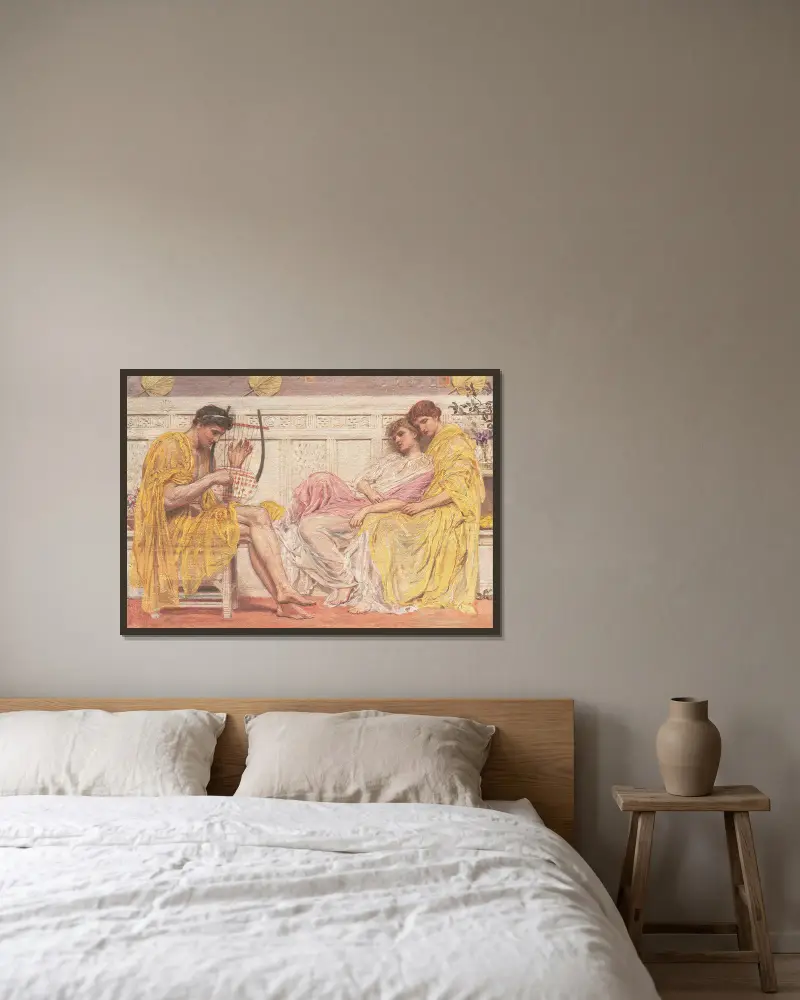 Hudebník, Albert Joseph Moore v rámu na stěně