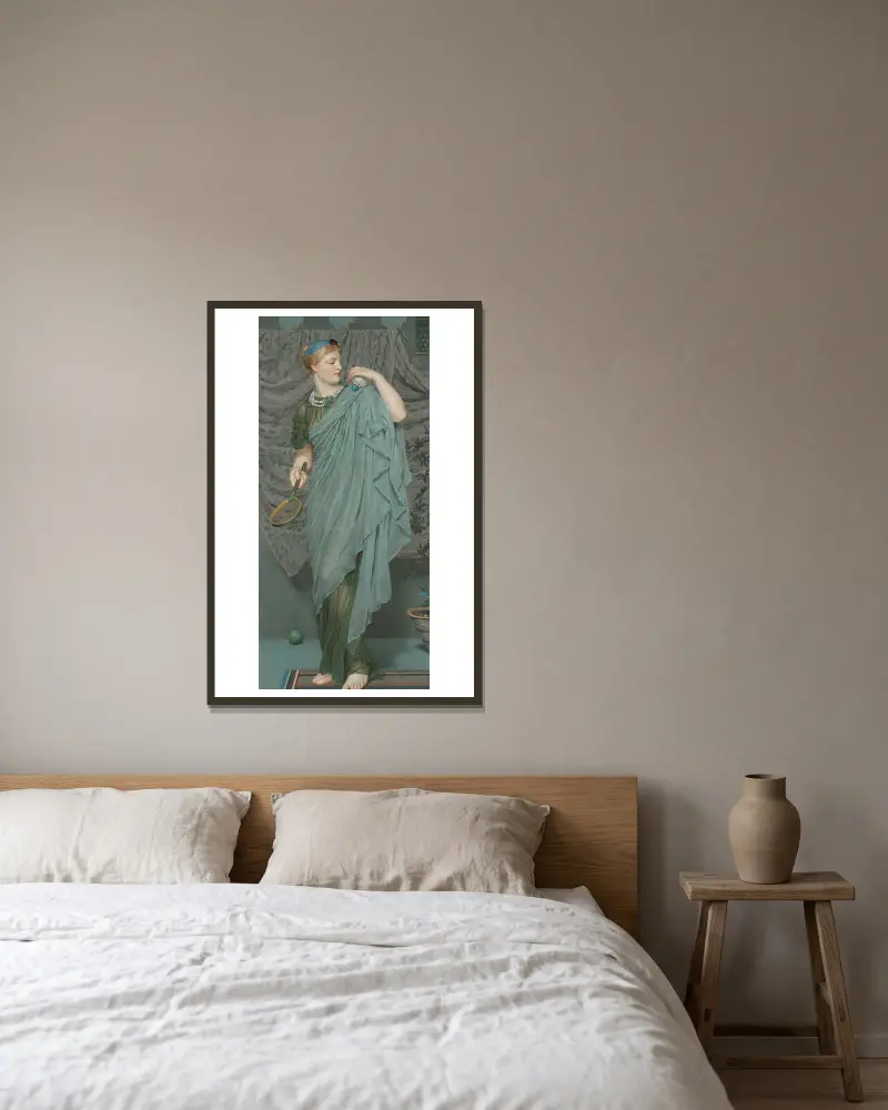 Battledore von Albert Joseph Moore gerahmt an einer Wand