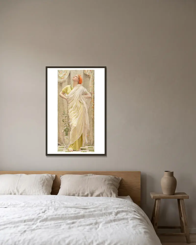 Vögel von Albert Joseph Moore gerahmt an einer Wand