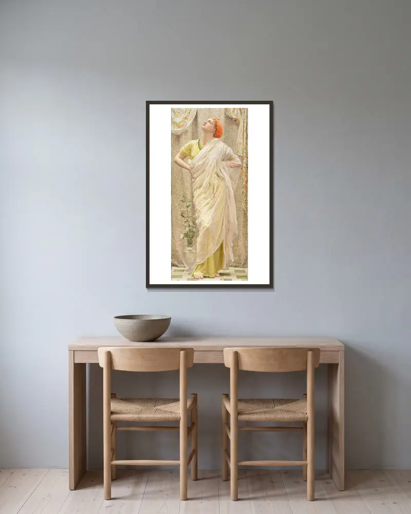Vögel von Albert Joseph Moore gerahmt an einer Wand