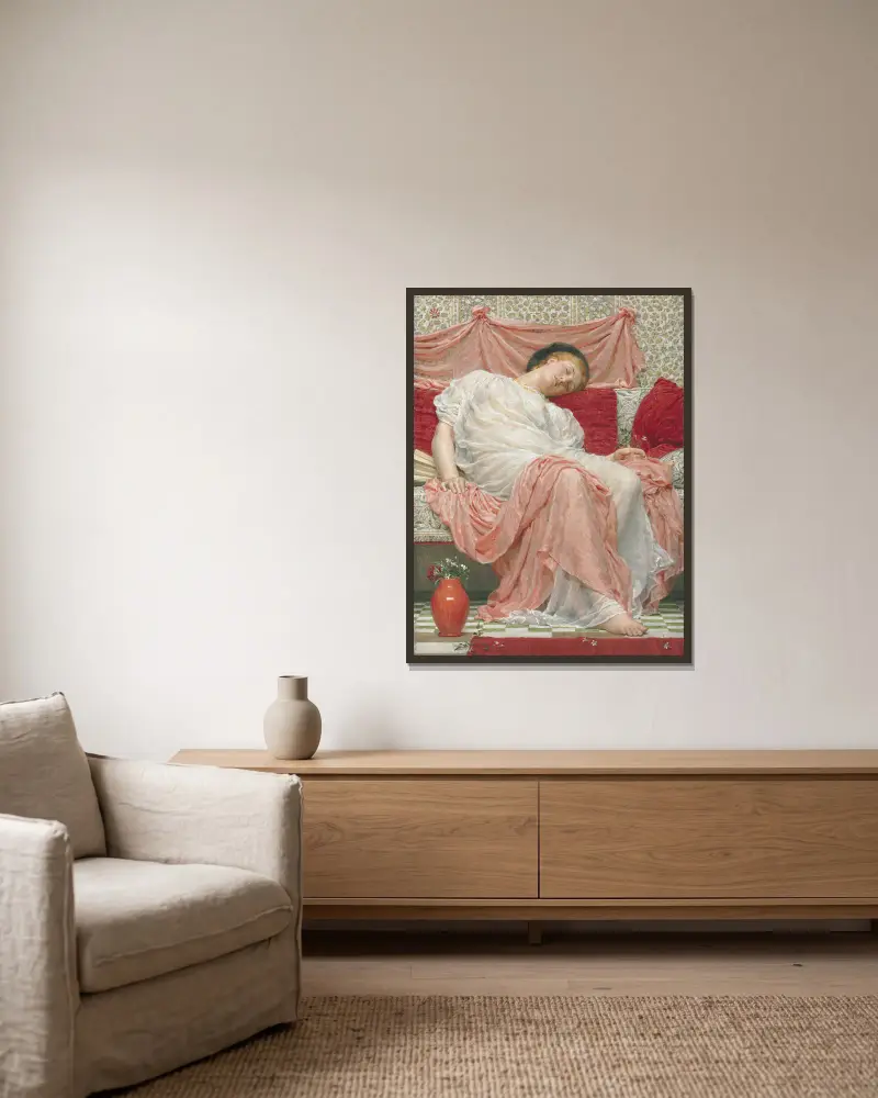 Jasmin von Albert Joseph Moore gerahmt an einer Wand