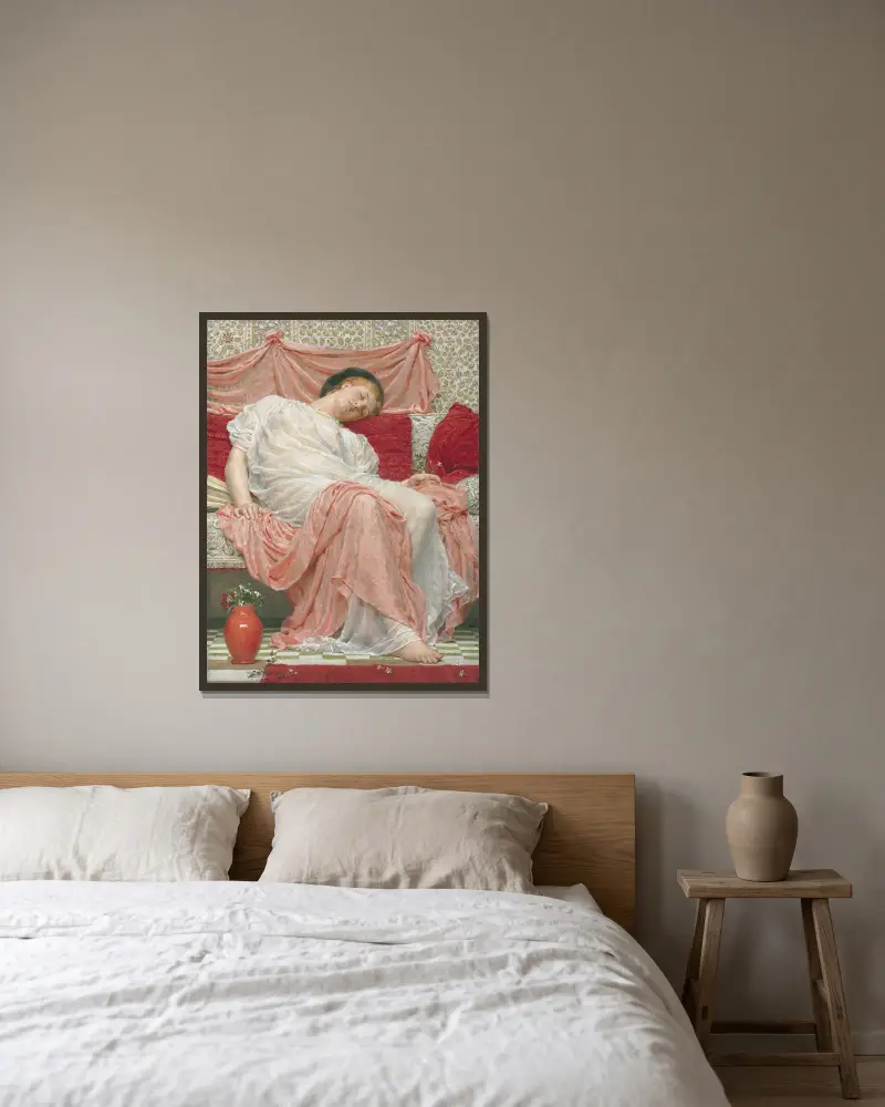Jasmin von Albert Joseph Moore gerahmt an einer Wand