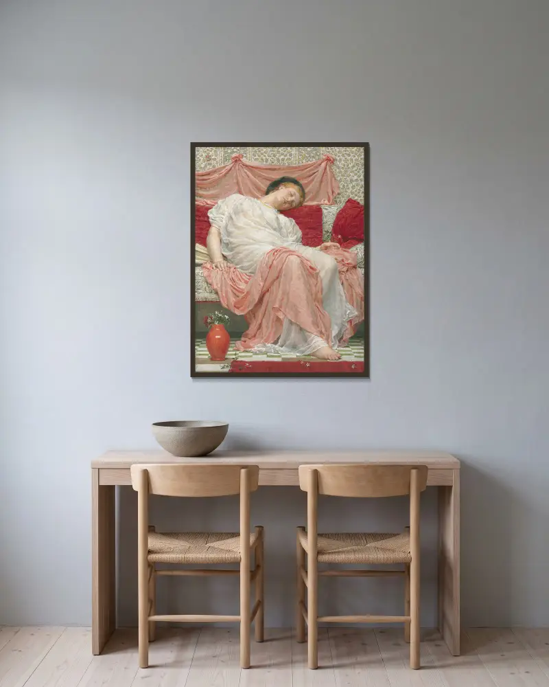 Jasmin von Albert Joseph Moore gerahmt an einer Wand