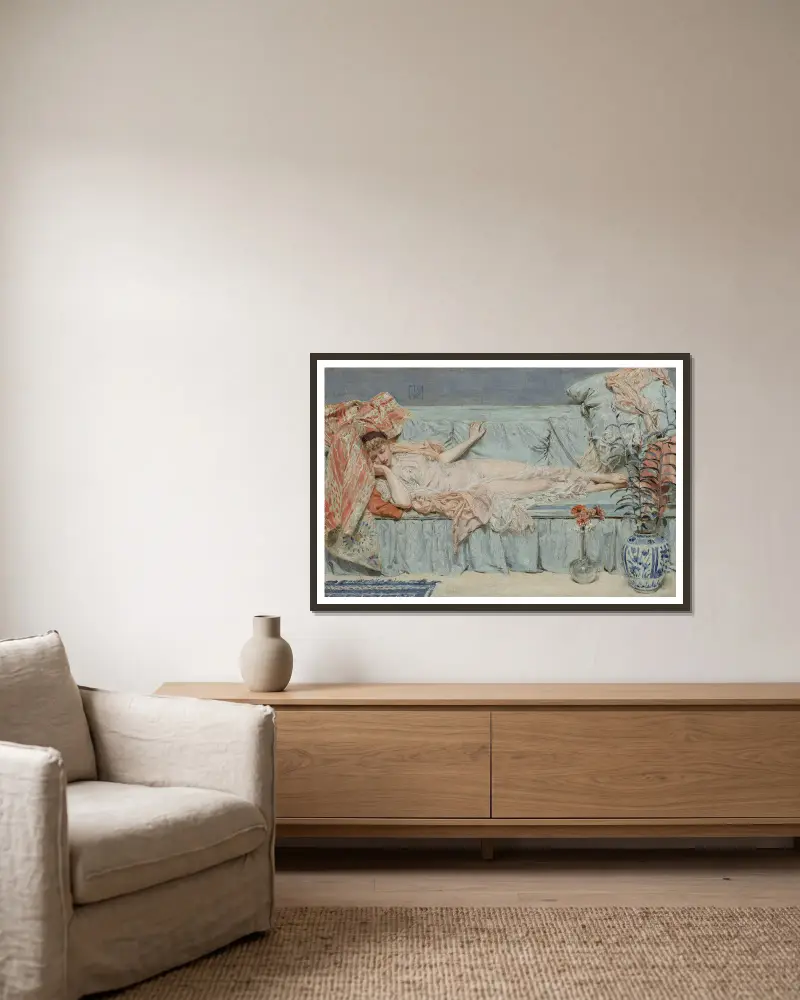 Lilie, Albert Joseph Moore w ramie na ścianie