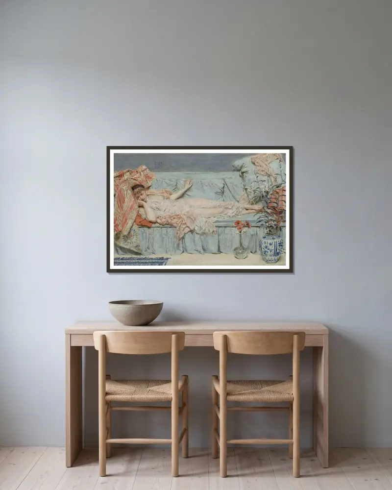 Lilie, Albert Joseph Moore w ramie na ścianie