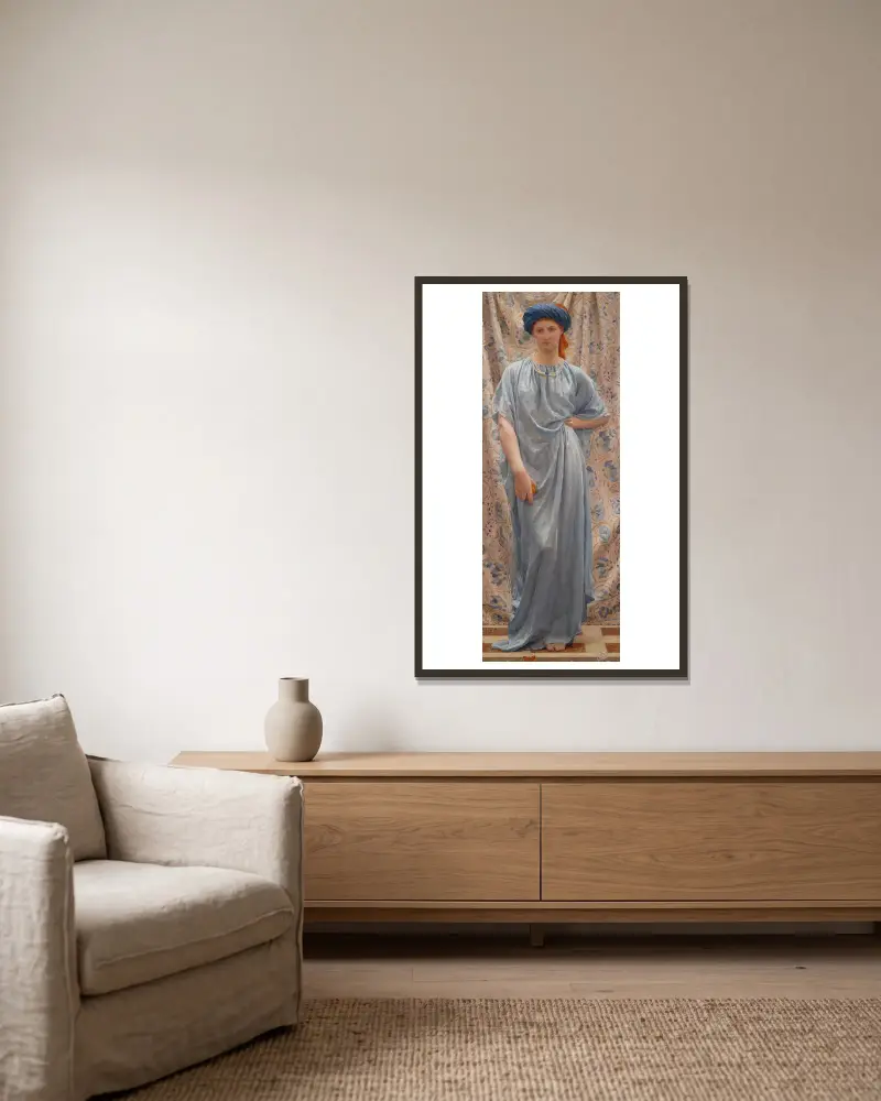Safirer av Albert Joseph Moore inramad på en vägg
