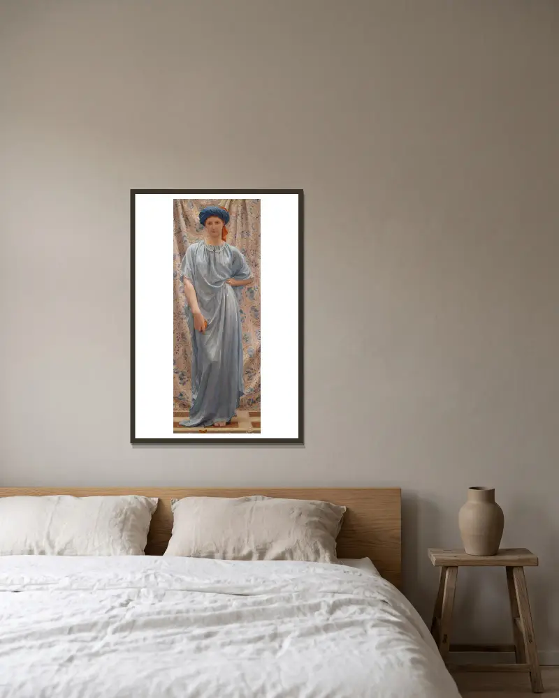 Safirer av Albert Joseph Moore inramad på en vägg
