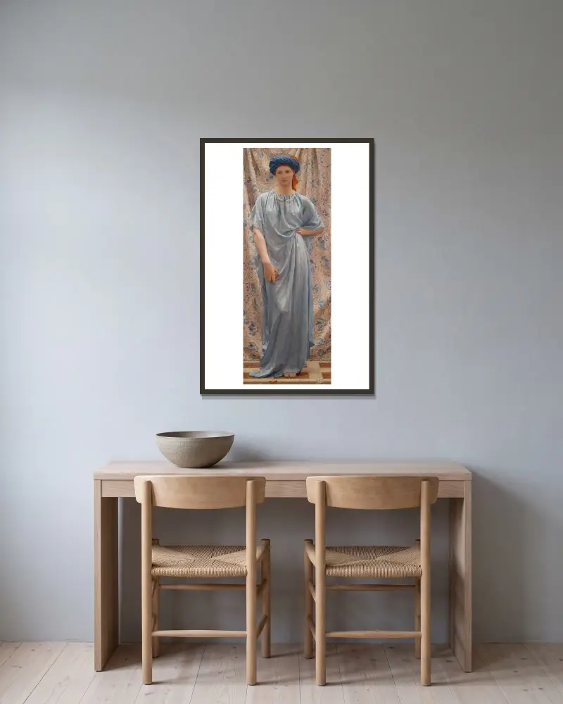 Safirer av Albert Joseph Moore inramad på en vägg