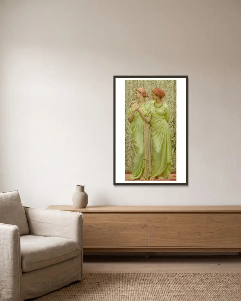 Topas von Albert Joseph Moore gerahmt an einer Wand