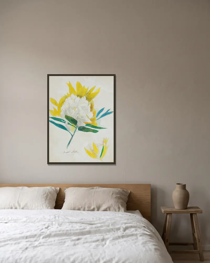 Kwiat kaktusa, Joseph Stella w ramie na ścianie
