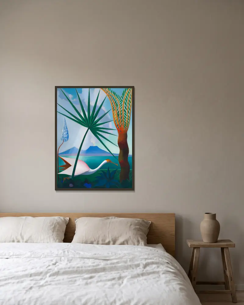 Neapolská píseň, Joseph Stella v rámu na stěně