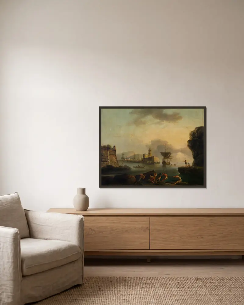 Neapel, Claude-Joseph Vernet w ramie na ścianie