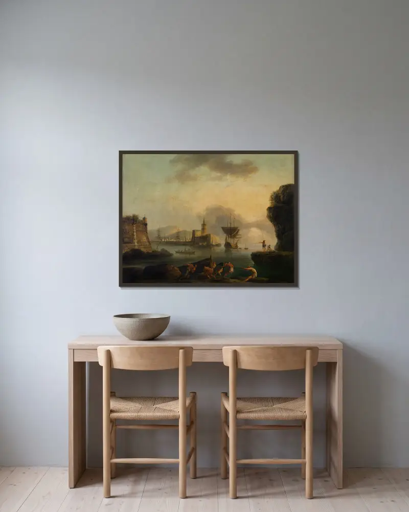 Neapel, Claude-Joseph Vernet w ramie na ścianie