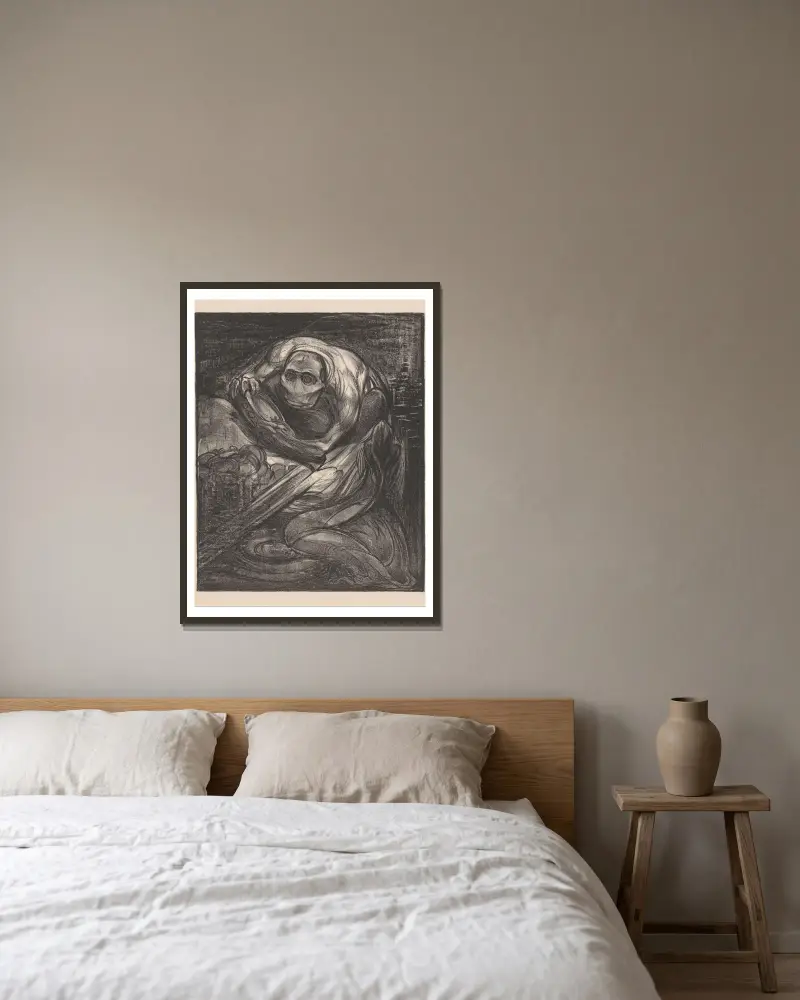 Muster mit Schale von Johannes Josephus Aarts gerahmt an einer Wand