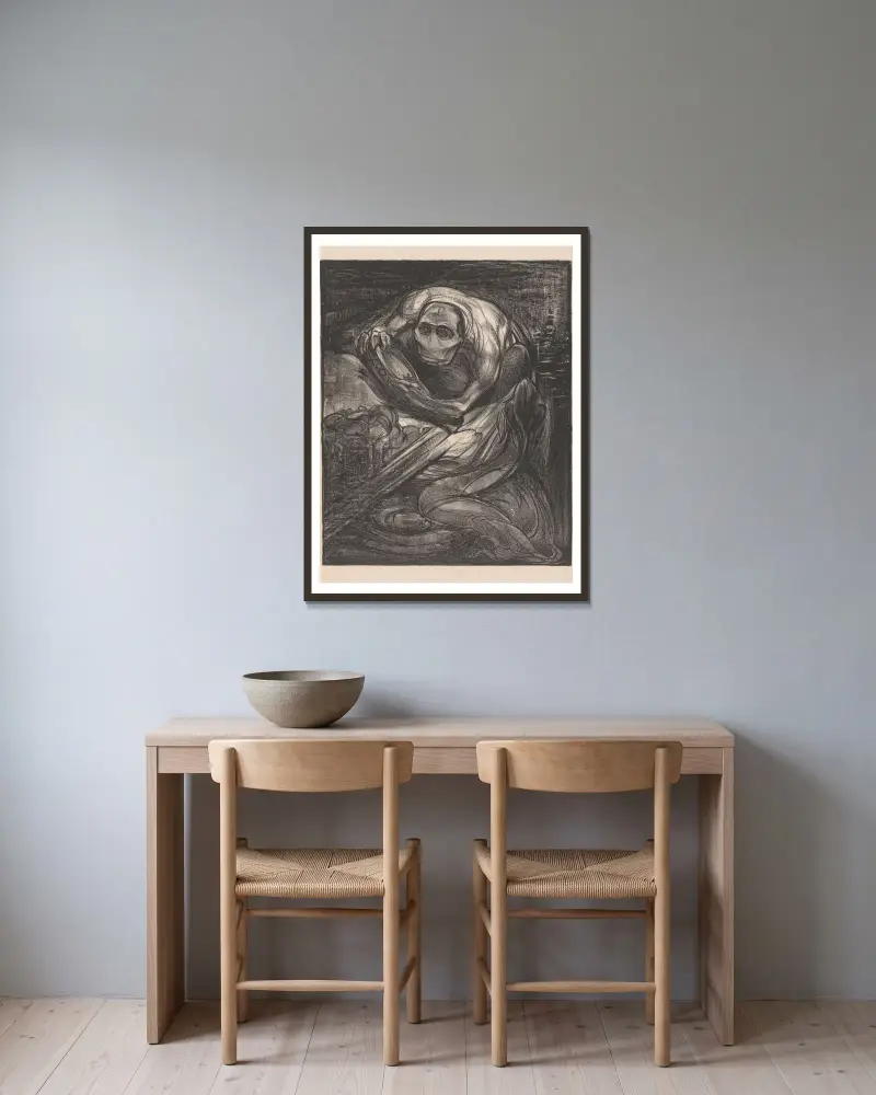 Muster mit Schale von Johannes Josephus Aarts gerahmt an einer Wand